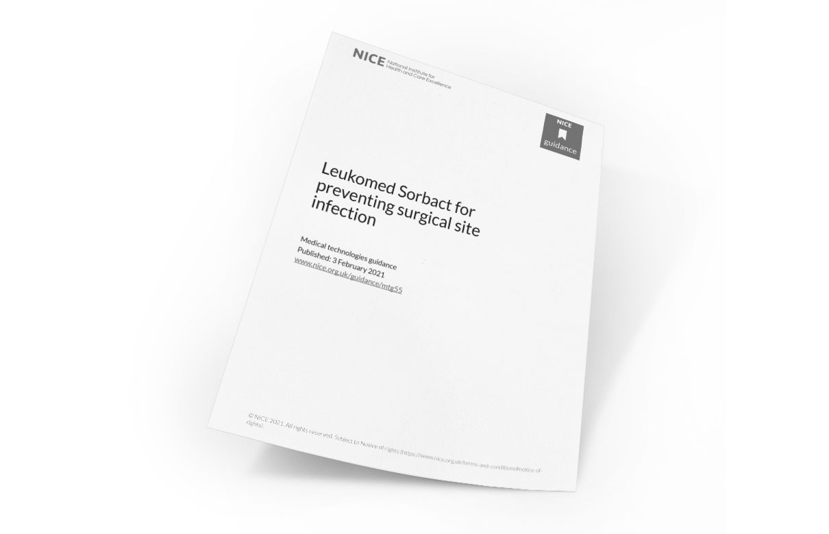 Omslag till NICE medicintekniskt vägledningsdokument mtg55.